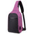 SVVTSSCFAP胸包男士腰包旅游健身户外运动包休闲登山跑步骑行斜挎包(紫色)