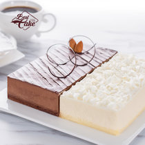 贝思客 黑白配蛋糕黑巧克力蛋糕白巧克力蛋糕芝士蛋糕蛋糕组合生日蛋糕包邮到家(1磅)