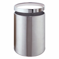 和畅圆形垃圾桶 GPX-21A不锈钢垃圾筒家用厨房垃圾桶酒店宾馆用客房桶(A不锈钢)