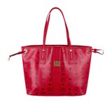 超市-箱包MCM女士红色收纳袋手提购物袋MWP6AVI22RU(红色)