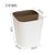 北欧垃圾桶家用客厅厨房纸篓创意大号干湿分离分类垃圾桶无盖防臭(咖色大号)