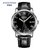 宾爵巴顿系列-剑桥公爵进口自动机械机芯男士腕表手表防水手表 PT6520(银壳黑面黑带)