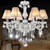 欧式水晶吊灯现代简约客厅灯卧室水晶灯罩创意餐厅灯具B888(带灯罩 6头)