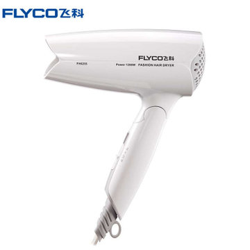 飞科(FLYCO) 折叠电吹风恒温设计1200瓦三档调节吹风机FH6255(白色)