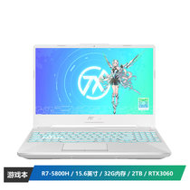 华硕(ASUS)天选2 15.6英寸游戏笔记本电脑(新锐龙 7nm 8核R7-5800H 32G 2TB RTX3060 240Hz 100%sRGB)魔幻青