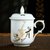 景德镇骨瓷简约陶瓷杯子水杯茶杯纯白色马克杯定制LOGO牛奶咖啡杯(梅(玉瓷）)