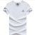 新款男士短袖T恤 吉普盾休闲圆领纯棉T恤衫9631(白色 XL)