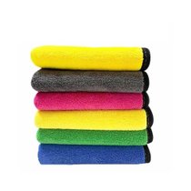 加厚吸水型擦车巾 双面珊瑚绒汽车清洁巾(黄色)
