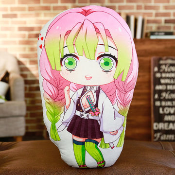 鬼灭之刃周边靠枕祢豆子动漫挂件善逸无一郎恋柱蛇柱二次元抱枕站款恋