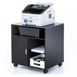 俊采云JCY-cd24木质打印机柜办公可移动文件柜A4纸资料矮柜收纳置物架（单位：个）(黑色)