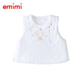 Emimi 爱米米 日本制造春秋新生婴儿背心马甲 0-6个月(0-6个月 白色)
