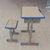 GX 学生教室课桌凳加厚桌架学习桌书桌课桌(蓝色 GX-单人位单柱)