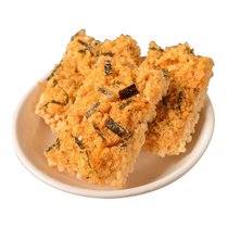 幸运小筑海苔肉酥锅巴海苔咸蛋黄锅巴糯米网红食品休闲零食小吃办公室独立小包装248g袋装 海苔肉酥锅巴2袋装(默认颜色 默认版本)