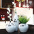兆宏 简约现代 三件套陶瓷花瓶白色 居家装饰品摆件工艺品花插