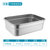 304不锈钢保鲜盒带盖密封饭盒冰箱冷藏长方形食品盒子盛菜盆餐盆(2号无盖【35.5x25.5x11cm】 默认版本)