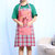可爱公主韩版女围裙袖套厨房纯棉厨师工作服围腰防污防油做饭成人(绿色 亲爱的/红)