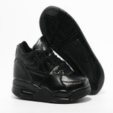 Nike Air Flight 89 AJ4兄弟男鞋篮球鞋乔丹气垫复刻休闲鞋运动鞋(黑漆·皮面 44)