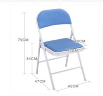 宏莱科   折叠椅子HLK-062家用餐椅靠背椅办公椅会议椅培训椅电脑椅宿舍椅折叠凳子(默认 默认)