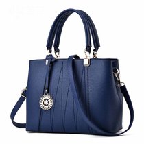 DS.JIEZOU女包手提包单肩包斜跨包时尚商务女士包小包聚会休闲包拎包手腕包2016(蓝色)