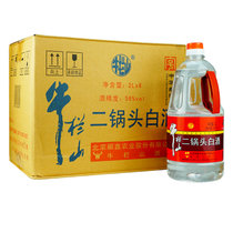 牛栏山二锅头白酒 56度 2L塑料桶 2L*6桶 整箱装