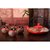 中国红色陶瓷结婚茶具套装创意婚庆用品长辈敬茶杯壶新婚礼品礼物  5件(5件)(石榴花(扁)1壶1)