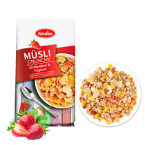 诺姿北欧进口草莓酸奶即食谷物500g 营养早餐网红代餐麦片