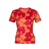 ASICS亚瑟士 fuzeX 女式运动印花短袖T恤跑步健身体恤衫 XXL559(XXL559-2070 L)