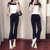 班图诗妮2018新款女装春装韩版时髦套装洋气港味女神阔腿裤两件套女时尚潮(图片色 XL)