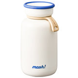 日本Mosh保温杯简约清新水杯不锈钢保温保冷杯可爱牛奶瓶大容量户外便携杯子 保温保冷杯拿铁系列-330ML/白色