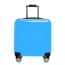 定制20寸儿童拉杆箱18寸登机箱男女旅行箱万向轮密码箱拖箱行李箱(蓝色)