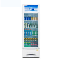 美的(Midea)SC-316GWMQ立式展示柜玻璃门单温冷藏冰柜 饮料柜 商用展示柜冷柜