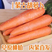 胡萝卜新鲜内蒙古草原种植察哈尔右翼中旗红萝卜大个农家施肥嫩脆(2500g)