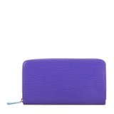 Louis Vuitton(路易威登) 紫色水木纹长款拉链钱夹