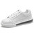 2021春季新款男士小白鞋麦昆同款鳄鱼纹厚底板鞋潮流气垫男鞋   SXP1252(白色 39)