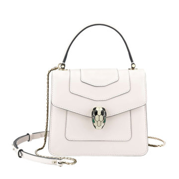 bvlgari白色女士单肩包283171白色时尚百搭