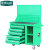 老A（LAOA) 重型带挂板工具柜 工具车(五层带挂板 绿色)