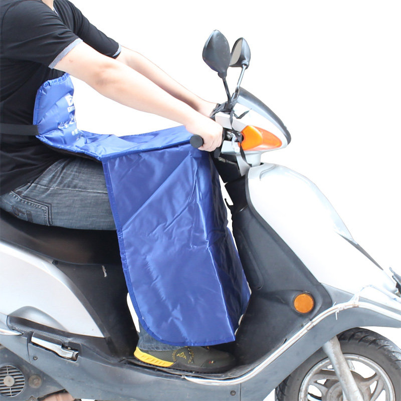 包邮庆翔电动车摩托车挡风被电瓶车保暖防水防风冬季男女护膝护腿宝蓝