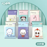 【20包】哎小巾婴儿手口清洁湿巾10片/包 6卡通混装(包)