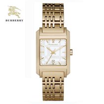 BURBERRY巴宝莉手表 时尚金色方形女士石英表 BU1574