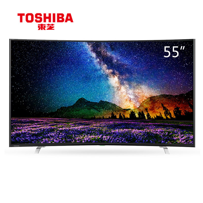 平板电视东芝toshiba55u8500cs55英寸曲面4k智能液晶电视黑色返回商品
