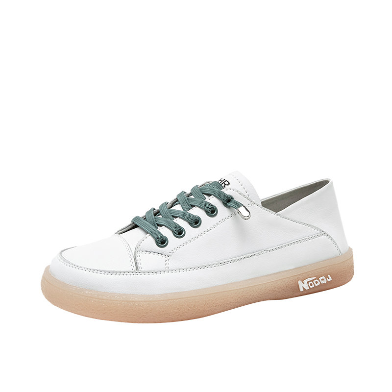 单鞋zhr果冻底小白鞋新款女鞋春季平底百搭休闲鞋真皮帆布鞋女鞋a77