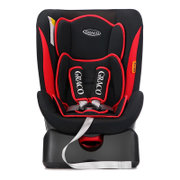 美国葛莱Graco G-FIX系列儿童安全座椅带Isofix更安全正反安装 适合0-4岁 红黑色 isoflx接口
