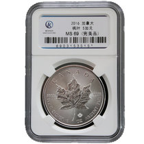 2016年加拿大发行枫叶1盎司投资银币 封装评级