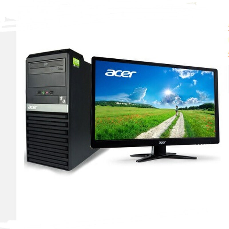 台式电脑宏碁acersqn6120台式电脑a85500四核4g500gdvdusb30有线键鼠