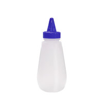 西派珂cmcpack创意塑料调味瓶沙拉蜂蜜酱油瓶番茄酱料收纳瓶(蓝色硬瓶 容量250ml)