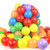 七彩宝宝海洋球 马卡龙波波球球塑料戏水玩具 儿童游戏屋彩色球池 马卡龙色50只5.5CM网袋装 海洋球(多彩100只5.5CM网袋 默认版本)