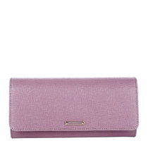 FENDI女士CRAYONS系列浅紫色皮革长款钱包钱夹8M0251浅紫色 时尚百搭