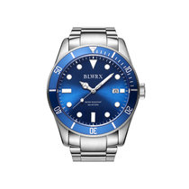 宝柏士（BLWRX）300米防水BL112223精工机械机芯男款手表(蓝面银钉)