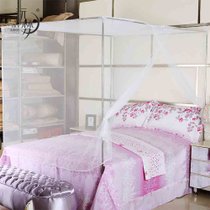 远梦精致型蚊帐 蚊帐经济简易款 白色(无支架)190×150×170(5英尺)床 简约时尚 易于保护