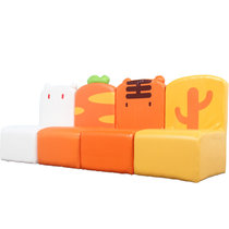 幼儿园儿童软体三人沙发坐凳椅早教卡通动物组合休闲双人沙发(02款 默认版本)